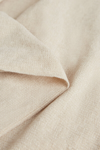 Chenille Blanket - Light Beige - 13