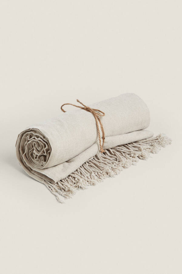 CHENILLE BLANKET - Light Gray - 22