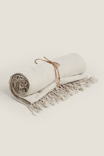 CHENILLE BLANKET - Light Grey - 14