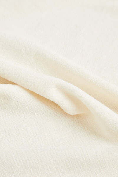 Chenille Blanket-Medium-Ecru - 5