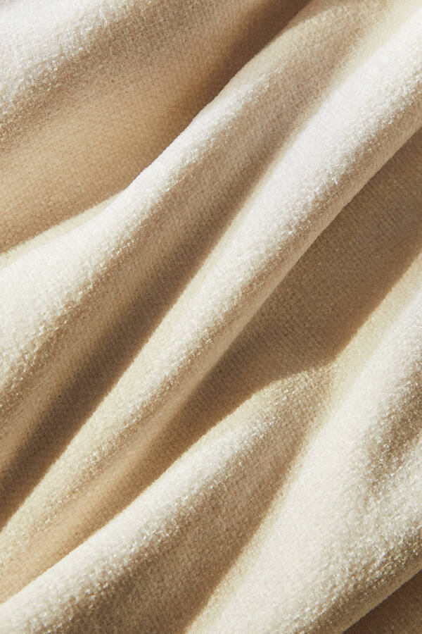 Chenille Blanket-Medium-Ecru - 6