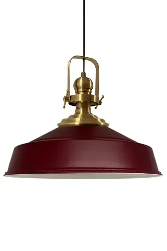 Cherry Rot Noble Single Chandelier Antique Shade Retro Pendant Lamp Restaurant Cafe Living Room Chandeliers-Cherry Rot - BAMYUM (1)