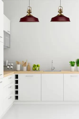 Cherry Rot Noble Single Chandelier Antique Shade Retro Pendant Lamp Restaurant Cafe Living Room Chandeliers-Cherry Rot - 5