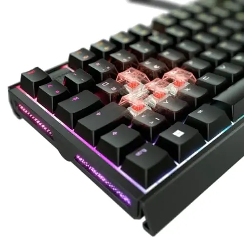 CHERRY XTRFY MX 3.1 Wired Mechanical Keyboard Aluminum Housing MX2A Silent Red Switches for Gaming and Office (Black, MX2A Silent Red) - 2