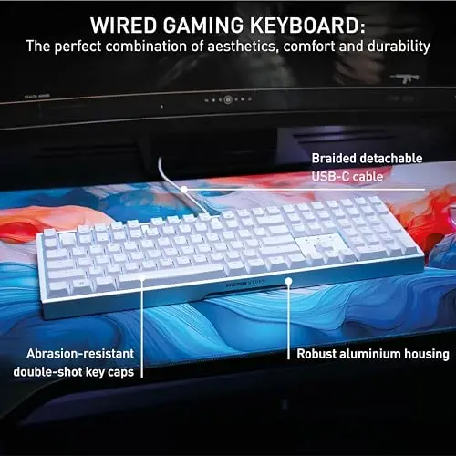 CHERRY XTRFY MX 3.1 Mechanical Wired Gaming Keyboard | New MX2A Switches (White, MX2A Brown) - 4
