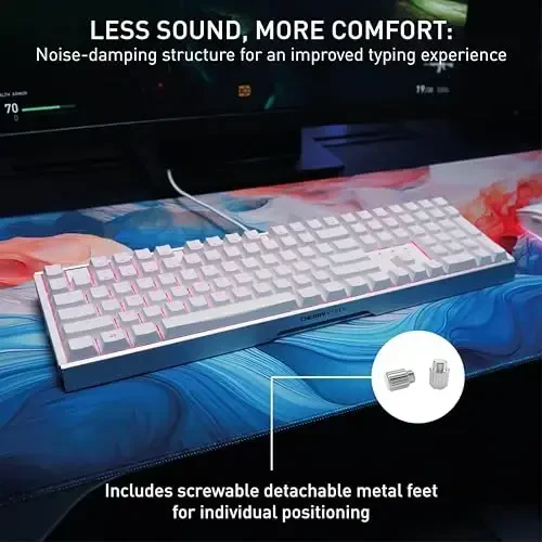 CHERRY XTRFY MX 3.1 Mechanical Wired Gaming Keyboard | New MX2A Switches (White, MX2A Silent Red) - 4