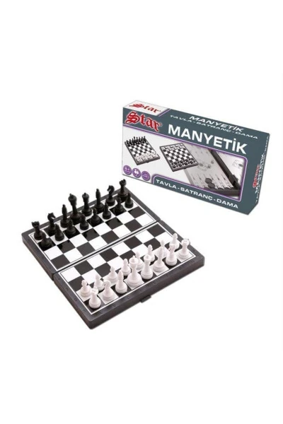 Chess - Backgammon - Checkers Set Magnetic 1050170 - STAR