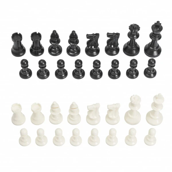 Chess Geeks 32 Classic Staunton Chess Pieces Only - 1x Single Weighted - King 3