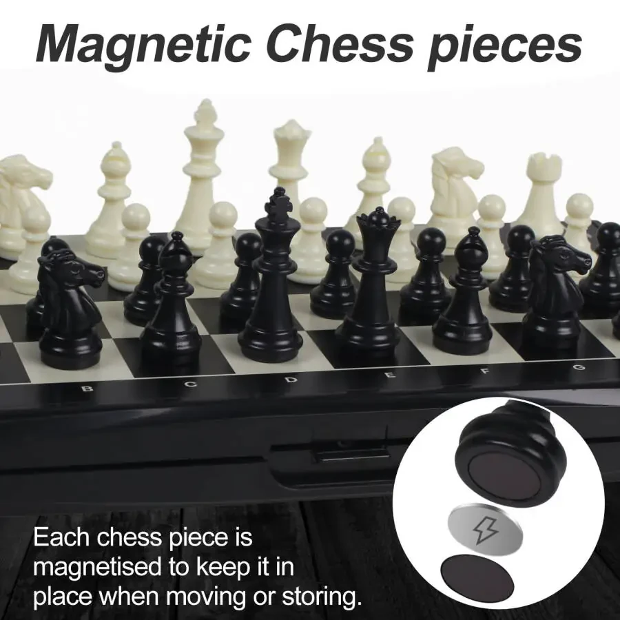Chess Set, Foldable, Travel Friendly Chess , Great for School, Camping, Parties and More - 2