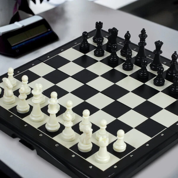 Chess Set, Foldable, Travel Friendly Chess , Great for School, Camping, Parties and More - 4