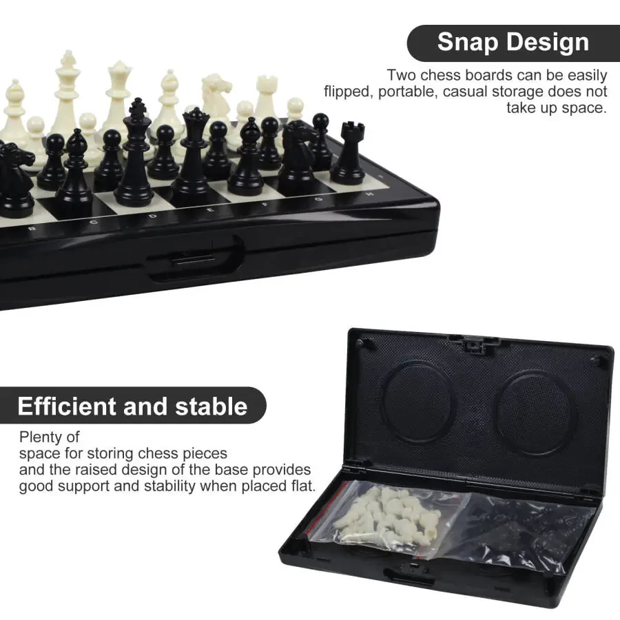 Chess Set, Foldable, Travel Friendly Chess , Great for School, Camping, Parties and More - 5