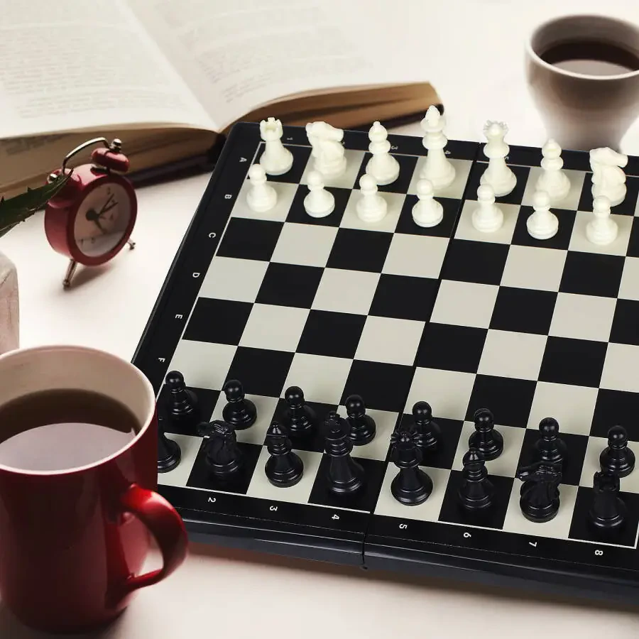 Chess Set, Foldable, Travel Friendly Chess , Great for School, Camping, Parties and More - 6