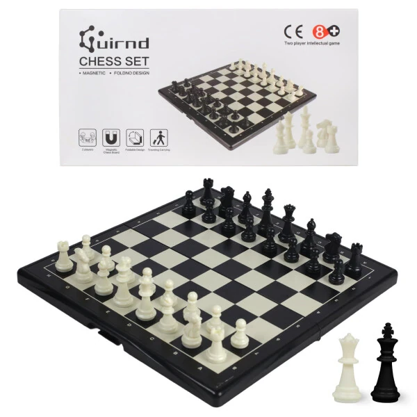 Chess Set, Foldable, Travel Friendly Chess , Great for School, Camping, Parties and More - 7