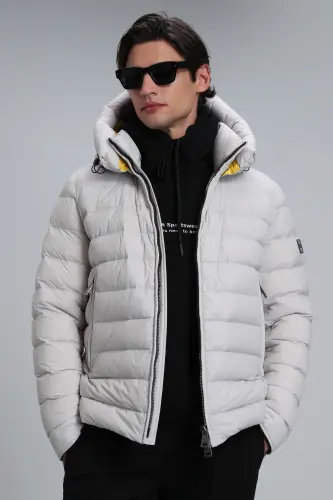 Chester Goose Down Men's Jacket Stone - 1