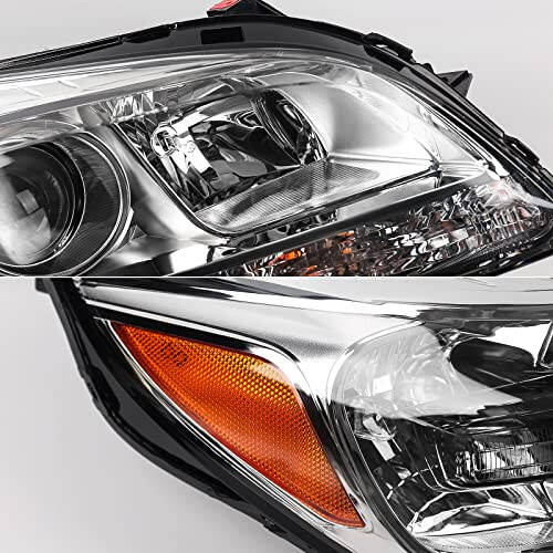 VLINCAR for Chevy Malibu 2013 2014 2015 Headlight Assembly 2016 Malibu Limited Head Light Replacement Halogen Headlamp Right Passenger Side 23294939 - 4
