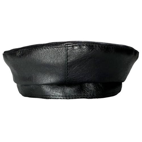 Chic PU Leather Beret for Women, Classic Berets Artist Painter Cap with Rhinestones Accessories - 4