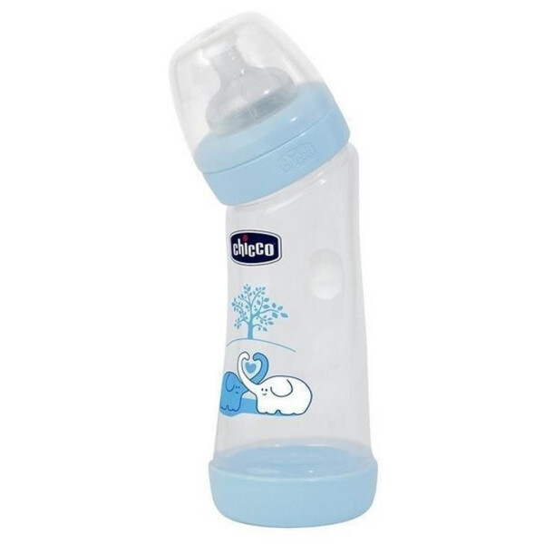 Chicco Eğimli Biberon 250 ml - Mavi - 2