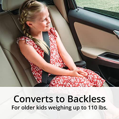 Chicco KidFit ClearTex Plus 2-in-1 Belt-Positioning Booster Car Seat, Backless and High Back Booster Seat, for Children aged 4 years and up and 40-100 lbs. | Lilac/Purple - 5