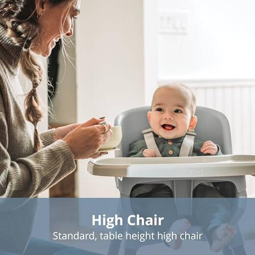 Chicco Zest 4-in-1 Folding High Chair, Feeding Chair, Toddler Chair and Youth Stool, Multi-Use Easy Clean High Chair | Capri/Blue - 33