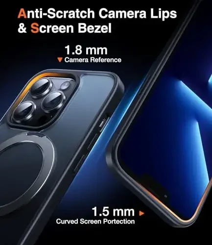 Chicfun 3-in-1 [Magnit+Kickstand+Ring Holder] iPhone 13 Pro Max uchun MagSafe bilan mos keladigan, harbiy zarbaga chidamli himoya iPhone 13 Pro Max telefon qutisi Kickstand qopqog'i - 6