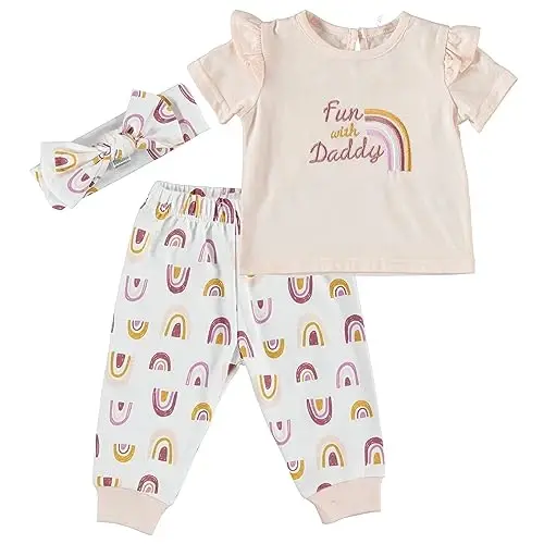Chick Pea Baby Girl Clothes Newborn Jogger Layette Set - 1