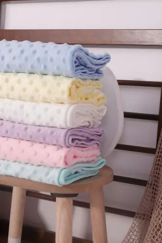 Chickpea Baby Blanket - Cream Double Size Large Size 100 * 120 Cm. Inside is as in the visual. 