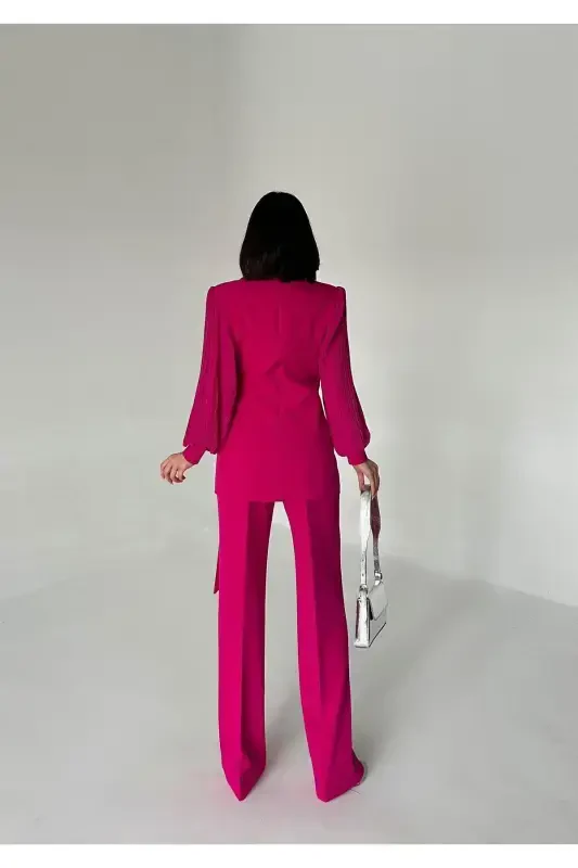 Chiffon Sleeve Two-Piece Set - 2