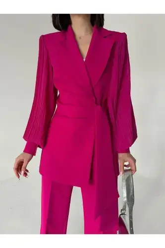 Chiffon Sleeve Two-Piece Set - 7