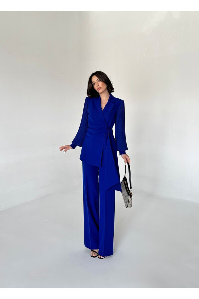 Chiffon Sleeve Two-Piece Suit - 25