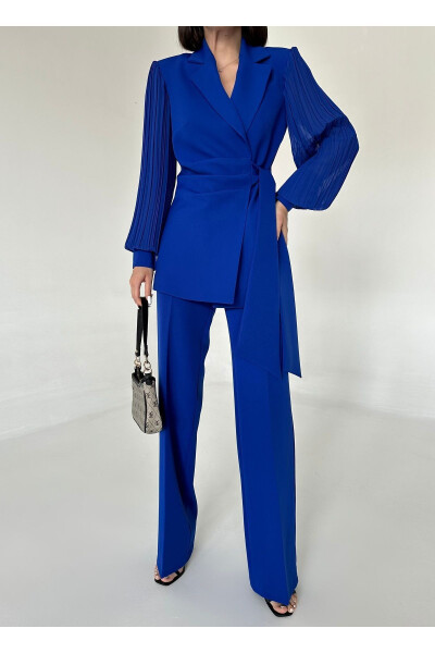 Chiffon Sleeve Two-Piece Suit - 26