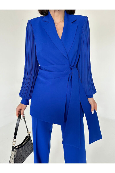 Chiffon Sleeve Two-Piece Suit - 27