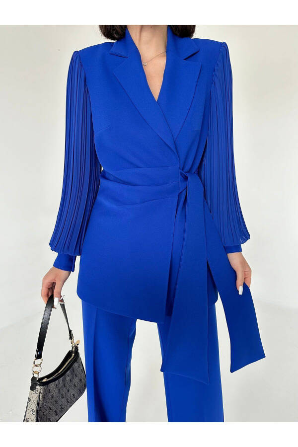 Chiffon Sleeve Two-Piece Suit - 27