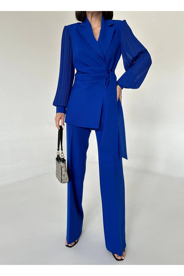 Chiffon Sleeve Two-Piece Suit - 19