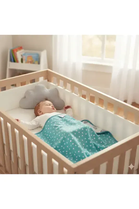 Chift Tarafli Bebek Battaniyesi-Pembe - 5