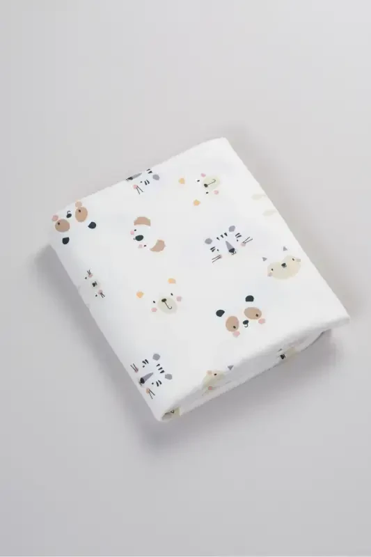 Chift Tarafli Bebek Va Bola Battaniye %100 Pamuk Oeko-teks Sertifikatli 100x85 Sm-Koala - 6