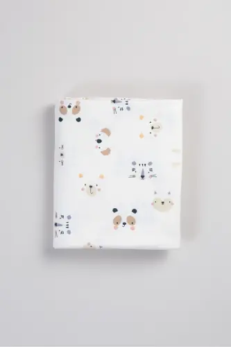 Chift Tarafli Bebek Va Bola Battaniye %100 Pamuk Oeko-teks Sertifikatli 100x85 Sm-Koala - 3