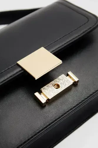 Chift tutqichli o'ramali sumka - Qora - 5