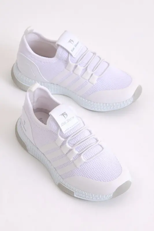 Children Unisex White Sneaker Tbqnt-White - 3