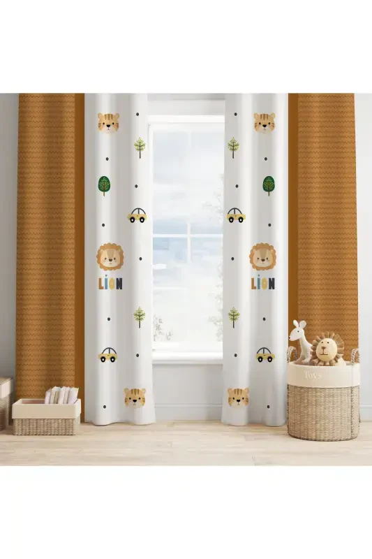 Children's And Baby Room 2-Wing Blackout Curtain Tla-011 - 3