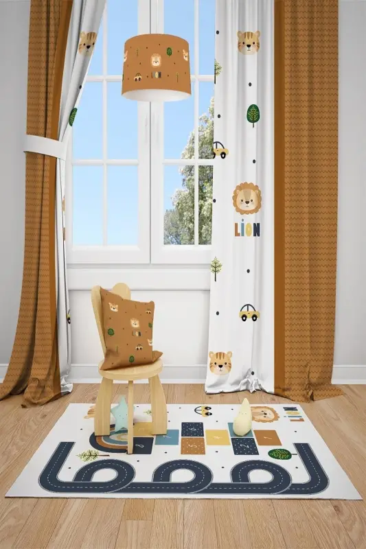 Children's And Baby Room 2-Wing Blackout Curtain Tla-011 - TALIA HOME