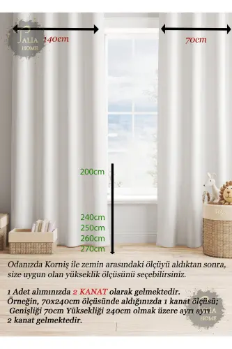 Children's And Baby Room 2-Wing Blackout Curtain Tla-011 - TALIA HOME (1)