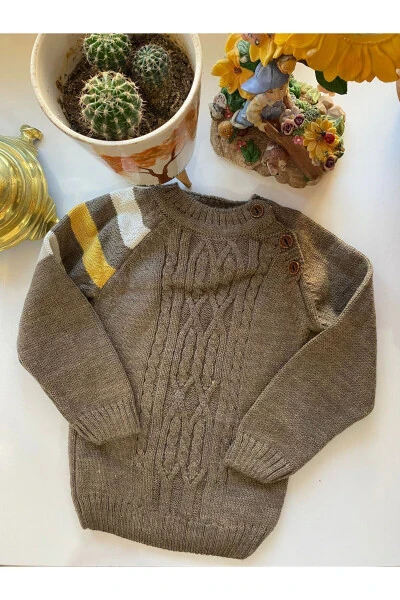 Children's Buttoned Knit Sweater - MUTLUDÜNYAM