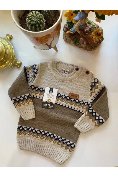 Children's Buttoned Knit Sweater - MUTLUDÜNYAM