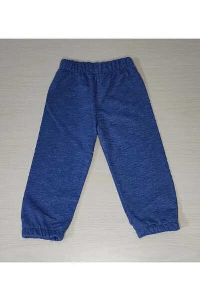 Children's Fleece Grey Cotton Three Thread Non-Pilling Seasonal Single Tracksuit Bottoms - BOMENTI LIFE