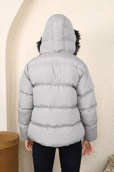 Children's Fur Hooded Jacket - 6