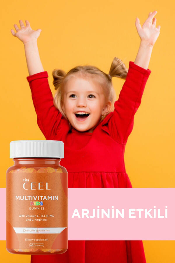 Children's Growth Multivitamin (Vitamin C, D, B Complex, L-arginine) - 9