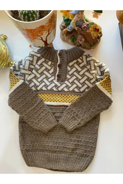 Children's Knit Buttoned Sweater - MUTLUDÜNYAM