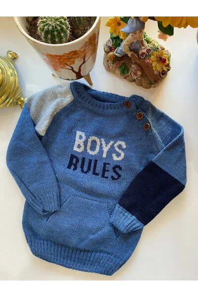 Children's Knitted Cardigan with Buttons - MUTLUDÜNYAM