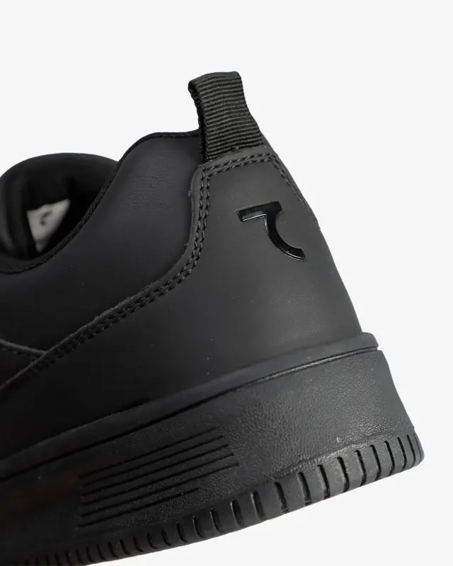 Children's leather sneakers - BLACK - 6