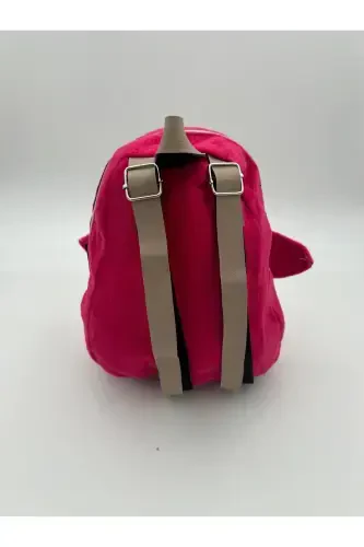 Children's Penguin Patterned Home School Kindergarten Backpack-pink - 2